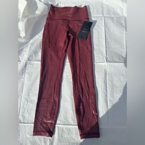 Lululemon burgundy leggings Wunder Tight HR 25”
